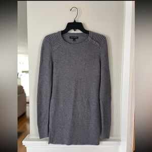 Gray Banana Republic S Part Wool Sweater Tunic Length Small Fall Winter